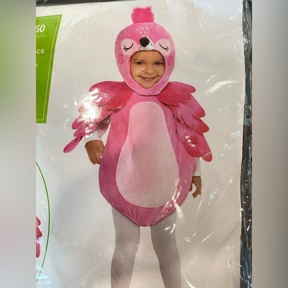 NEW Infant Costume 4 PC Pink Flamingo 6-12 months Costume Dress Up Play Time